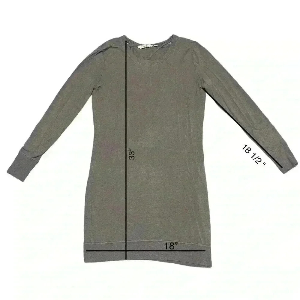 Athleta Nirvana Long Sleeve Open Back Dress Size Small